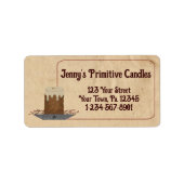 Grubby Candle Scent Label (Voorkant)