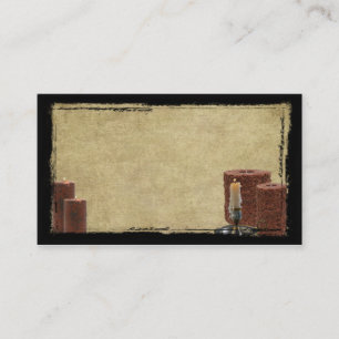 Grubby Candles & A Taper- Prim Biz-kaarten Visitekaartje