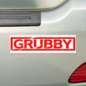 Grubby Stamp Bumpersticker (Op auto)