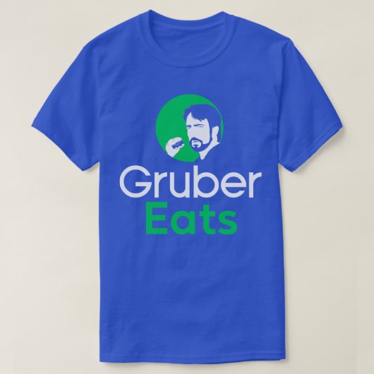 Gruber eet Hans Gruber T-shirt (Design voorkant)