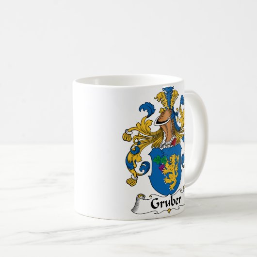 Gruber Family Crest Koffiemok (Voorkant rechts)