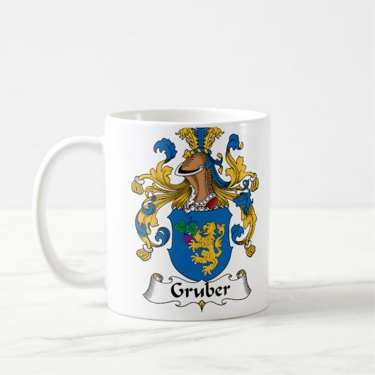 Gruber Family Crest Koffiemok (Links)
