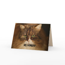 GRUDGE OR KISS - BELATED BIRTHDAY CARD