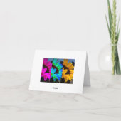 gruene de kaart van de zaalnota (Achterkant)