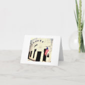 gruene de kaart van de zaalnota (Voorkant)