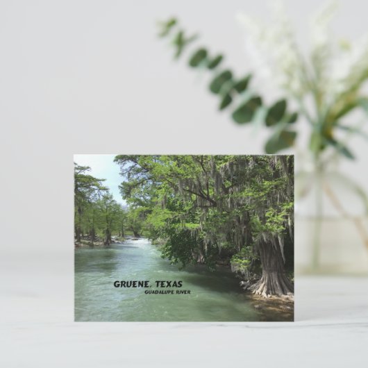 Gruene, Texas en Guadalupe River Briefkaart (Staand voorkant)