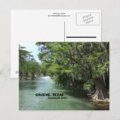 Gruene, Texas en Guadalupe River Briefkaart (Voorkant / Achterkant)
