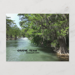 Gruene, Texas en Guadalupe River Briefkaart