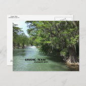Gruene, Texas en Guadalupe River Briefkaart (Voorkant / Achterkant)