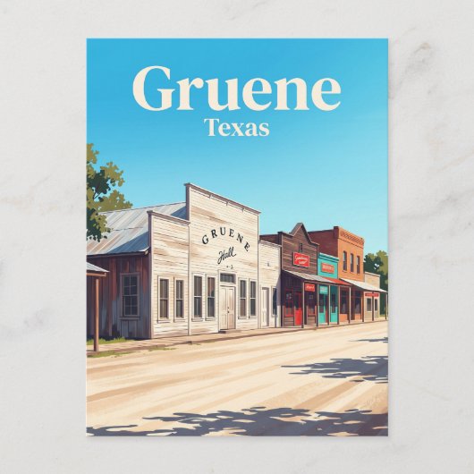 Gruene USA Briefkaart (Voorkant)
