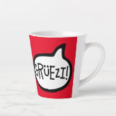 Grüezi. hallo in het Duits Schwiizerdütsch Latte Mok (Rechts)