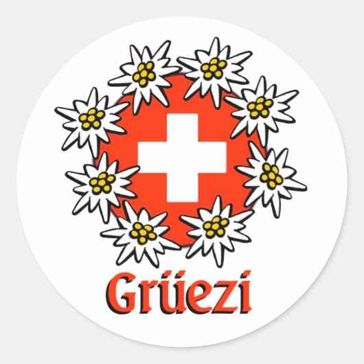 Gruezi Sticker (Voorkant)