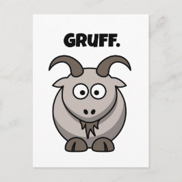 Gruff Grey Goat Funny Fairy Tale Cartoon Briefkaart