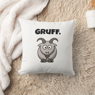Gruff Grey Goat Funny Fairy Tale Cartoon Kussen