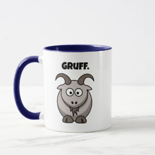 Gruff Grey Goat Funny Fairy Tale Cartoon Mok