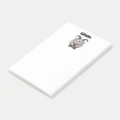 Gruff Grey Goat Funny Fairy Tale Cartoon Post-it® Notes (Schuin)