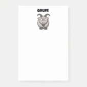 Gruff Grey Goat Funny Fairy Tale Cartoon Post-it® Notes (Voorkant)