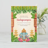 Gruhapravesam nodigen Grihapravesh uitnodiging (Staand voorkant)