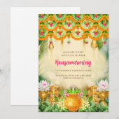 Gruhapravesam uitnodigen Indian Housewarming uitno Kaart (Voorkant / Achterkant)