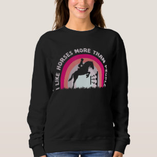 Gruid paard dat ik meer dan mensen hou van paarden trui