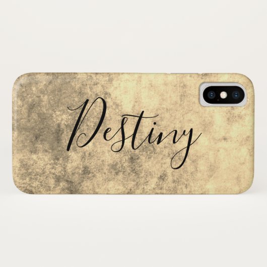 Gruizige goud textuur Case-Mate iPhone case (Achterkant (horizontaal))