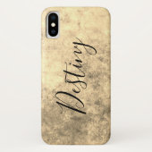 Gruizige goud textuur Case-Mate iPhone case (Achterkant)