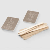 Grullo Terracotta Huwelijksprogramma Handventilato Handwaaier (Niet-gemonteerd)