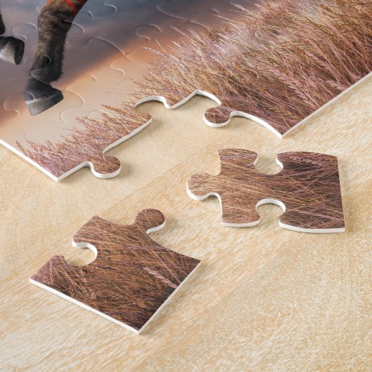 Grullo War Horse Legpuzzel (Zijkant)