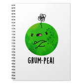 Grum-pea Grappige Chagrijnige Erwt Groente Woordsp Notitieboek (Voorkant)