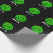 Grum-pea Grappige Veggie Pun Dark BG Cadeaupapier (Hoek)