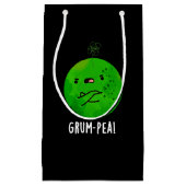 Grum-pea Grappige Veggie Pun Dark BG Klein Cadeauzakje (Voorkant)
