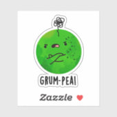 Grum-pea Grappige Veggie Pun Sticker (Vel)