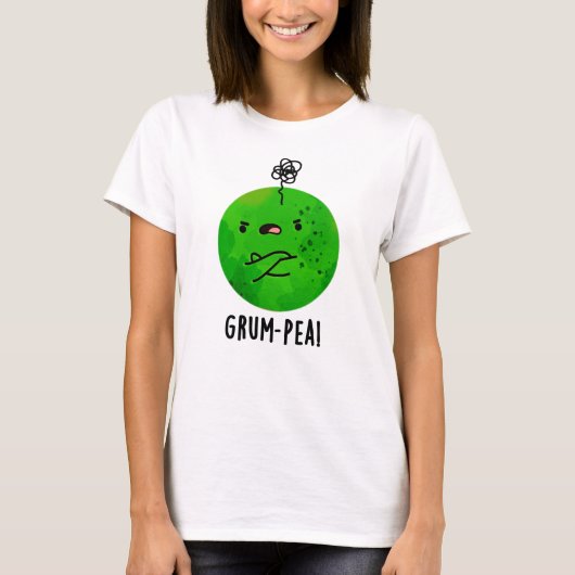 Grum-pea Grappige Veggie Pun T-shirt (Voorkant)