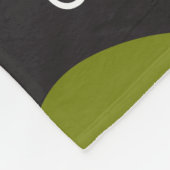 Grumble Pug Light Moss Fleece Blanket (Hoek)