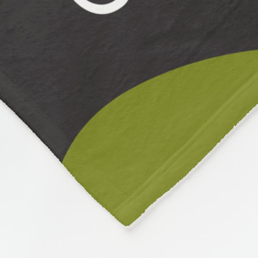 Grumble Pug Light Moss Fleece Blanket (Hoek)