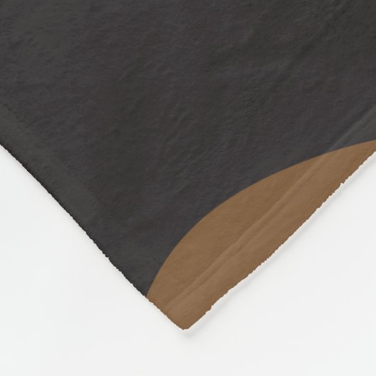 Grumble Pug Medium Brown Fleece Blanket (Hoek)