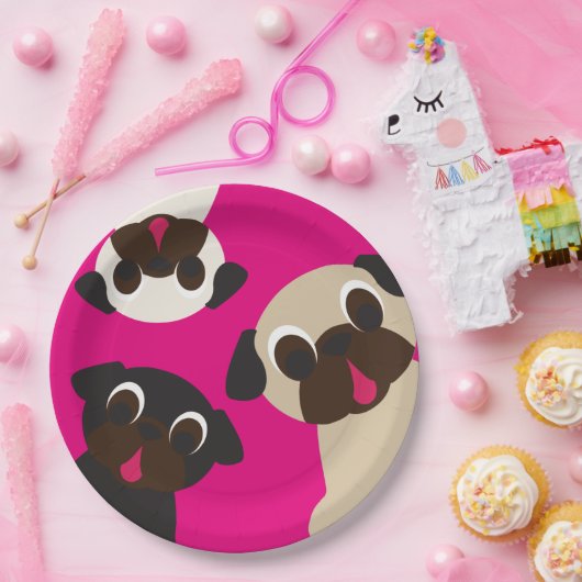 Grumble Pug Paper Bord (Feest)