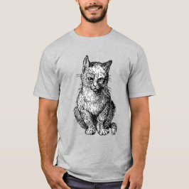 Grumby Cute cat animal mannen T-Shirt
