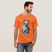 Grumby Cute cat animal mannen T-Shirt (Voorkant volledig)