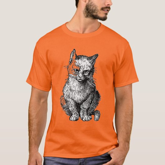 Grumby Cute cat animal mannen T-Shirt (Voorkant)
