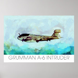 Grumman A-6 Intruder die in Verf niet Foto wordt t Poster