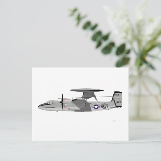 Grumman E-2C Hawkeye Briefkaart (Staand voorkant)