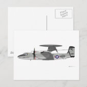 Grumman E-2C Hawkeye Briefkaart (Voorkant / Achterkant)