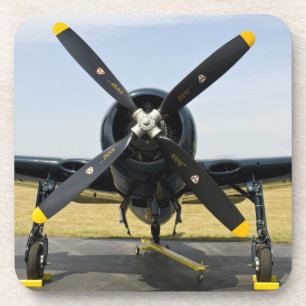 Grumman F8F Bearcat marine gevechtsvliegtuig op de Drankjes Onderzetter