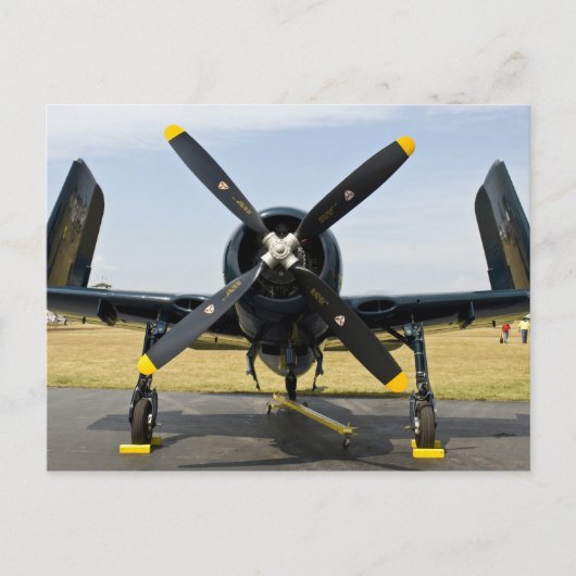 Grumman F8F Bearcat Navy Carrier Fighter op The th Briefkaart (Voorkant)