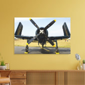 Grumman F8F Bearcat Navy Carrier Fighter op The th Canvas Afdruk (Insitu (Woonkamer))