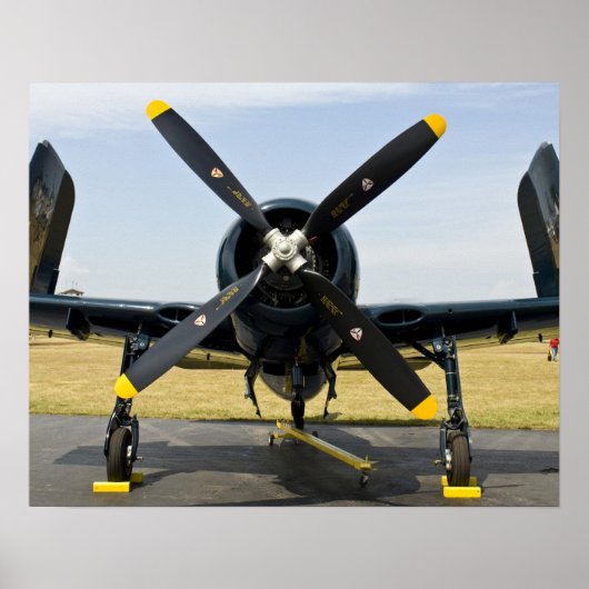 Grumman F8F Bearcat Navy Carrier Fighter op The th Poster (Voorkant)
