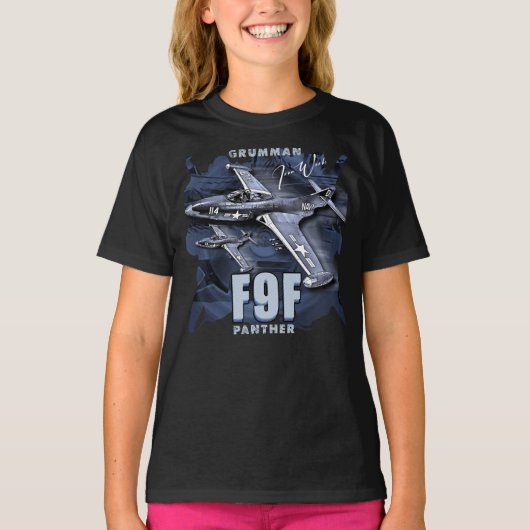 Grumman F9F Panther Carrier-gebaseerde straaljager T-shirt (Voorkant)