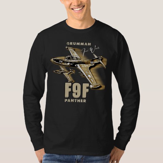 Grumman F9F Panther Carrier-gebaseerde straaljager T-shirt (Voorkant)