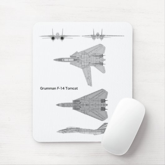 Grumman F-14 Tomcat マ ウ パ ッ ド Muismat (Met muis)